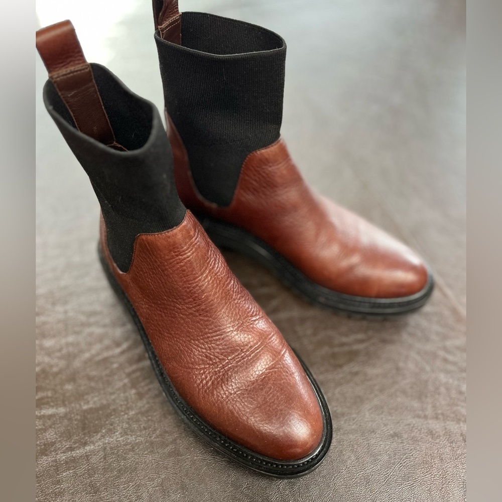 Loeffler Randall Bridget Lug Sole Leather Boot